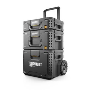 Caixa de ferramentas industrial Toughbuilt com Rodas, Kit com 3 unidades