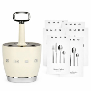 Conjunto Porta-talheres com 4 kit de cada talher SMEG + Brinde Exclusivo (ÚLTIMAS UNIDADES)