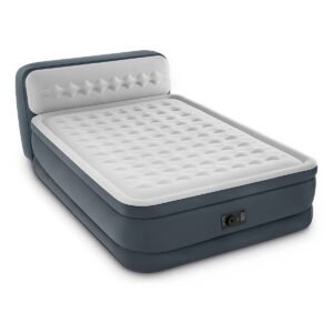 Colchão Insuflável com cabeceira Intex Com Bomba Elétrica Inflador + 2 Almofadas GRÁTIS