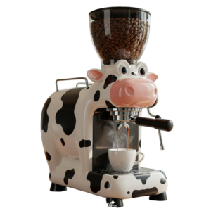 Cafeteira em Formato de Vaca – Charme e Café Perfeito Numa Só Peça