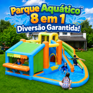 AquaAdventure™ – Parque Aquático Insuflável 8 em 1