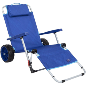 BeachRoll™ Cadeira de Praia 2 em 1 com Carrinho Integrado